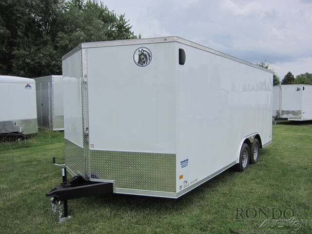 2024 Darkhorse Enclosed Car Hauler DHW8.5X18T for sale at Rondo Truck & Trailer in Sycamore IL