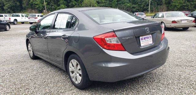 2012 Honda Civic for sale at Hix Motor Co in Jacksonville, NC