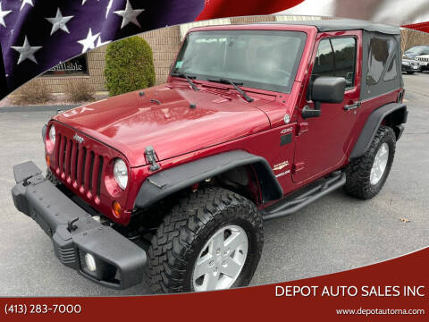 2013 Jeep Wrangler for sale at Depot Auto Sales Inc in Palmer MA