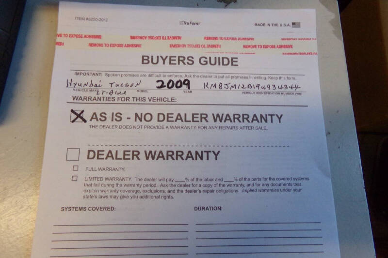 2009 Hyundai Tucson GLS