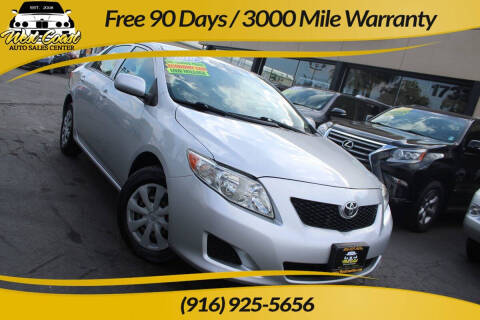 2010 Toyota Corolla for sale at West Coast Auto Sales Center in Sacramento CA