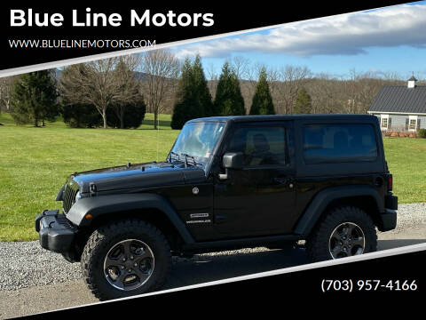 2016 Jeep Wrangler for sale at Blue Line Motors in Winchester VA