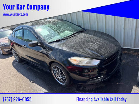 2015 Dodge Dart for sale at Your Kar Company in Norfolk VA