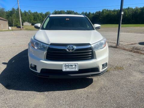 2015 Toyota Highlander for sale at DOW'S AUTO SALES in Palmyra ME