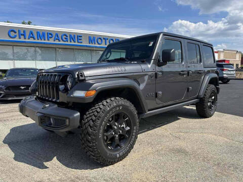 2022 Jeep Wrangler Unlimited for sale at Champagne Motor Car Company in Willimantic CT