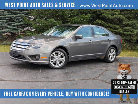 2012 Ford Fusion for sale at West Point Auto Sales & Service in Mattawan MI