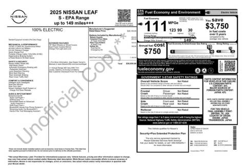 2025 Nissan LEAF S