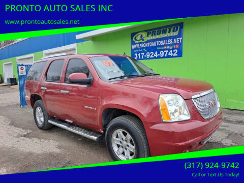 2007 GMC Yukon for sale at PRONTO AUTO SALES INC in Indianapolis IN