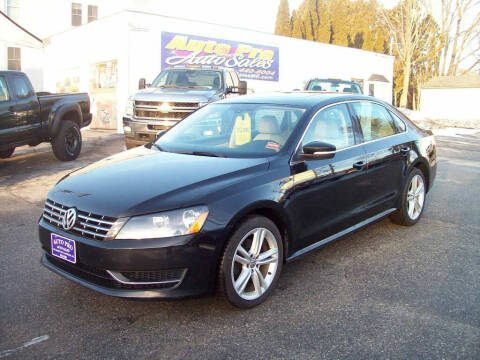 2014 Volkswagen Passat for sale at Auto Pro Auto Sales in Lewiston ME