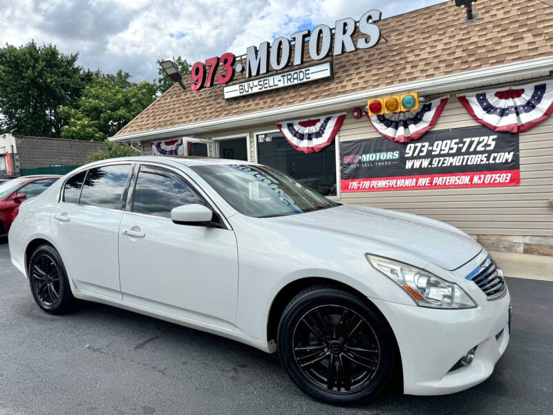 2012 Infiniti G37 Sedan for sale at 973 MOTORS in Paterson NJ