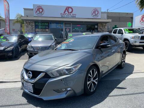 2017 Nissan Maxima for sale at AD CarPros, Inc - Whittier in Whittier CA
