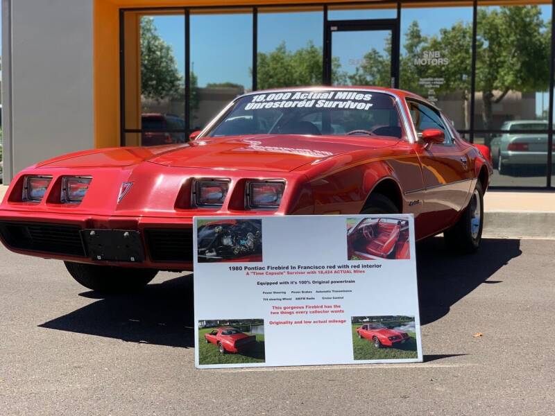 1980 Pontiac Firebird for sale at SNB Motors in Mesa AZ