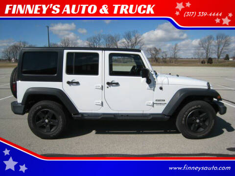 2016 Jeep Wrangler Unlimited for sale at FINNEY'S AUTO & TRUCK in Atlanta IN