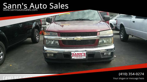2008 Chevrolet Colorado for sale at Sann's Auto Sales in Baltimore MD