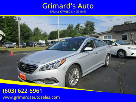 2015 Hyundai Sonata for sale at Grimard's Auto in Hooksett NH