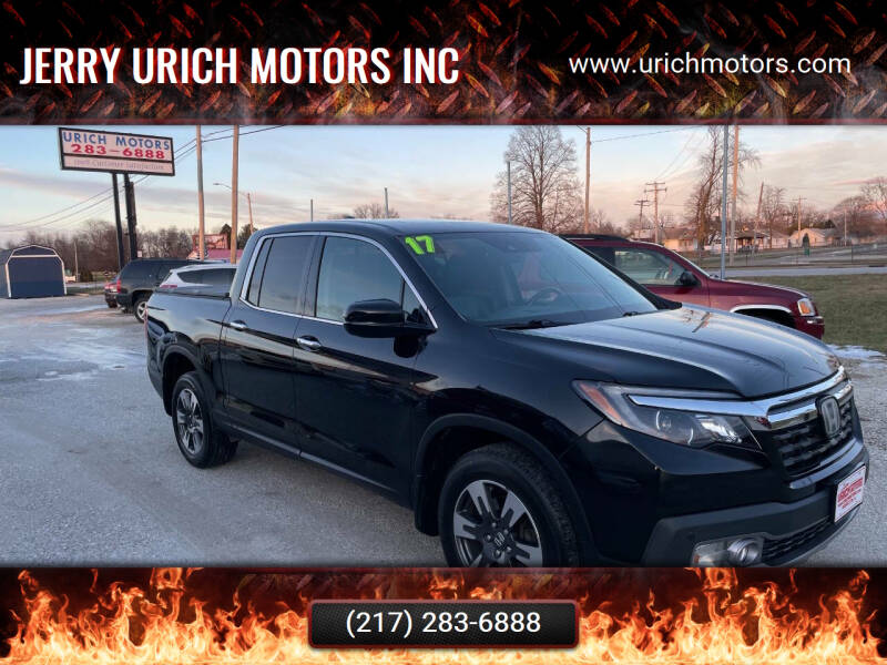 2017 Honda Ridgeline for sale at Jerry Urich Motors Inc in Hoopeston IL