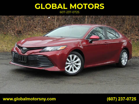 2020 Toyota Camry for sale at GLOBAL MOTORS in Binghamton NY