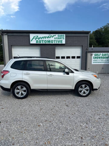 2015 Subaru Forester for sale at PREMIER AUTOMOTIVE in Lincoln MO