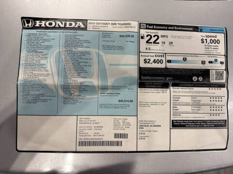 2015 Honda Odyssey Touring