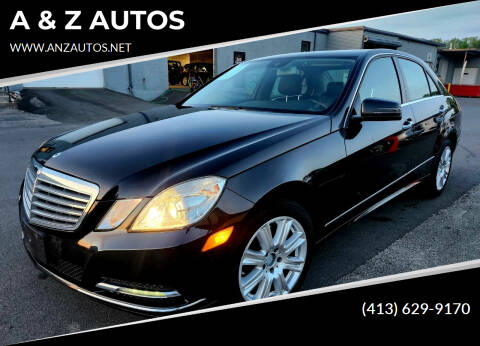 2013 Mercedes-Benz E-Class for sale at A & Z AUTOS in Westfield MA