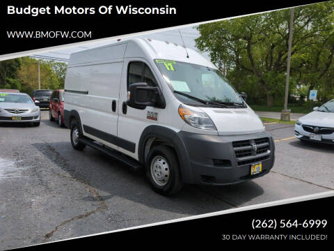 2017 RAM ProMaster for sale at Budget Motors of Wisconsin in Racine WI