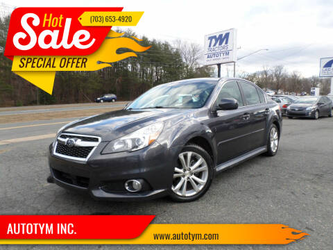 2013 Subaru Legacy for sale at AUTOTYM INC. in Fredericksburg VA
