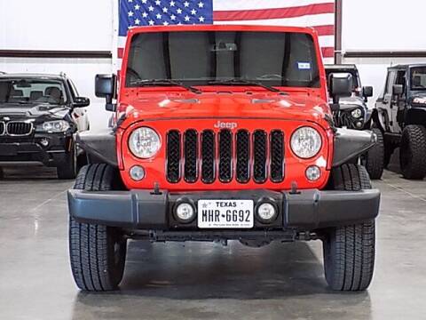 2016 Jeep Wrangler Unlimited for sale at Texas Motor Sport in Houston TX