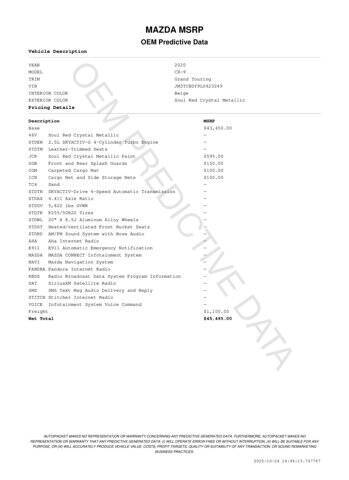 2020 Mazda CX-9 Grand Touring