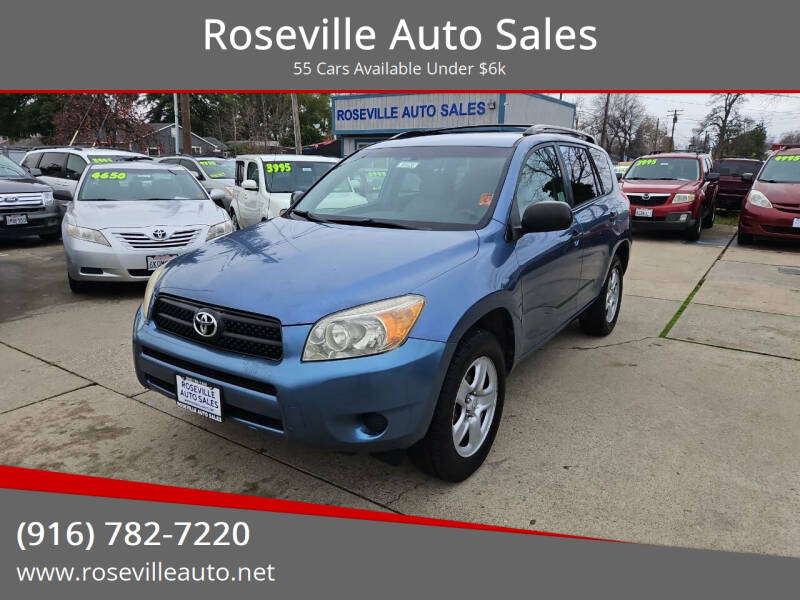 2008 Toyota RAV4 for sale at Roseville Auto Sales in Roseville CA