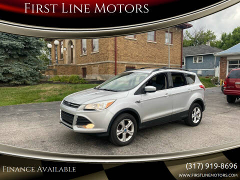 2013 Ford Escape for sale at First Line Motors in Brownsburg IN