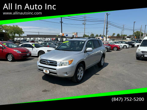 2008 Toyota RAV4 for sale at All In Auto Inc in Palatine IL