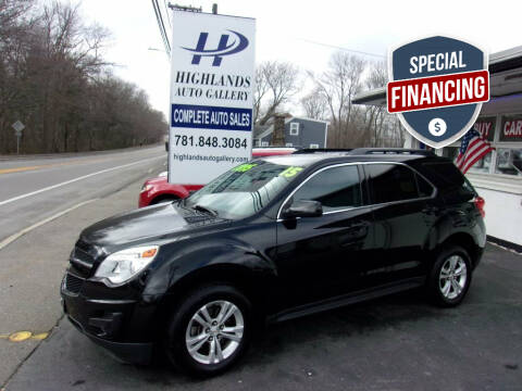 2015 Chevrolet Equinox for sale at Highlands Auto Gallery in Braintree MA