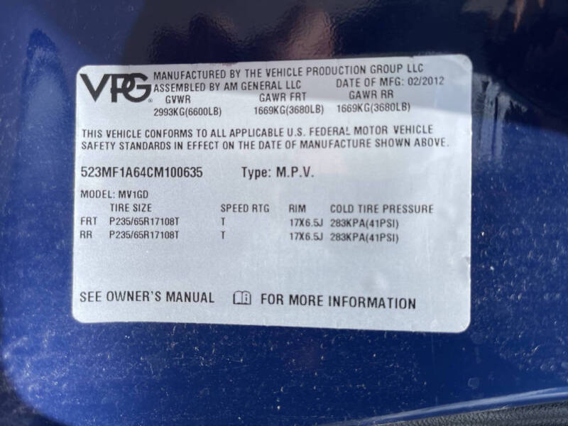 2012 VPG MV-1