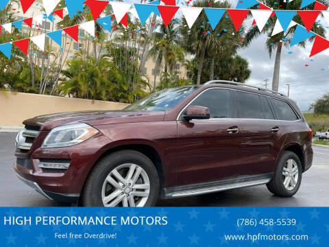 2013 Mercedes-Benz GL-Class for sale at HIGH PERFORMANCE MOTORS in Hollywood FL