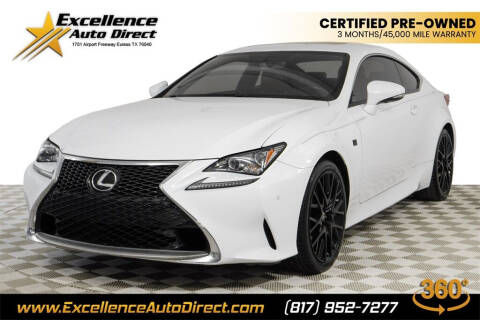 2017 Lexus RC 200t for sale at Excellence Auto Direct in Euless TX