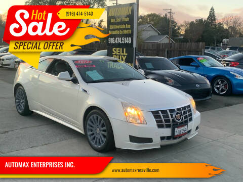 2012 Cadillac CTS for sale at AUTOMAX ENTERPRISES INC. in Roseville CA