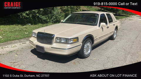 1997 Lincoln Town Car for sale at CRAIGE MOTOR CO in Durham NC
