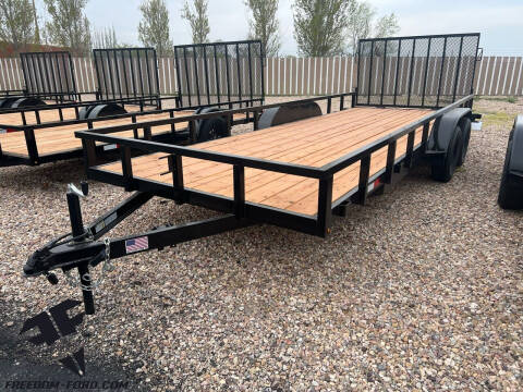 2023 FF OFFROAD 7x20 Tandem Axle w/ Ramp Gate for sale at Freedom Ford Inc in Gunnison UT