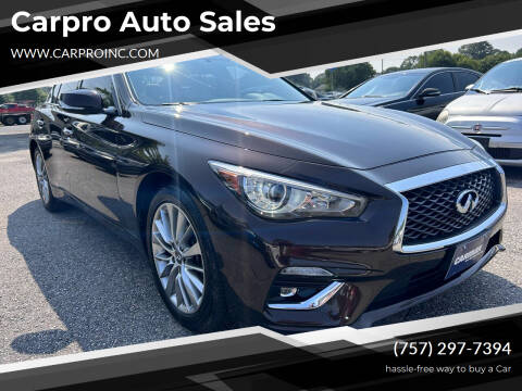 2019 Infiniti Q50 for sale at Carpro Auto Sales in Chesapeake VA