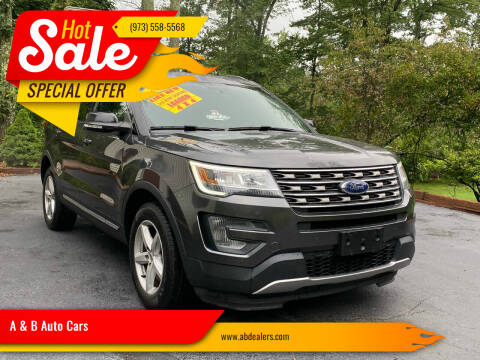 2017 Ford Explorer for sale at A & B Auto Cars in Newark NJ