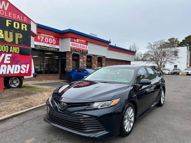 2018 Toyota Camry for sale at HW Auto Wholesale in Norfolk VA