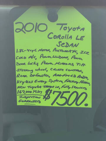 2010 Toyota Corolla LE