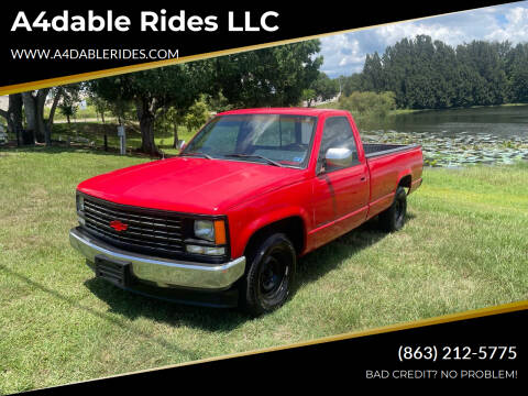 1989 Chevrolet C/K 1500 Series for sale at A4dable Rides LLC in Haines City FL
