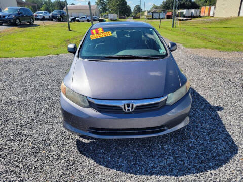 2012 Honda Civic for sale at Auto Guarantee, LLC in Eunice LA