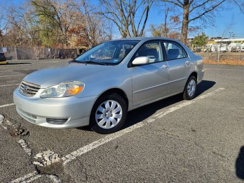2003 Toyota Corolla for sale at Tort Global Inc in Hasbrouck Heights NJ