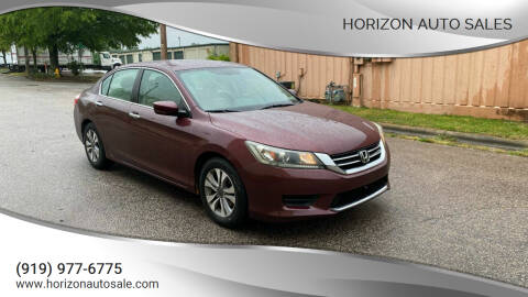 2013 Honda Accord for sale at Horizon Auto Sales in Raleigh NC