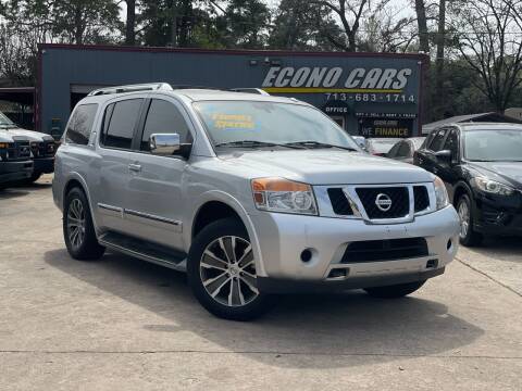 2015 Nissan Armada for sale at Econo Cars in Houston TX