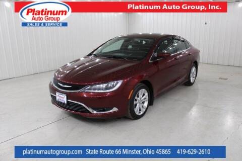 2015 Chrysler 200 for sale at Platinum Auto Group Inc. in Minster OH