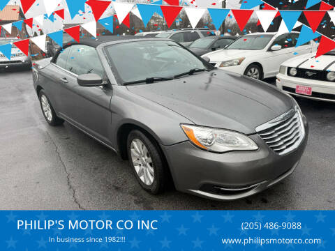 2013 Chrysler 200 for sale at PHILIP'S MOTOR CO INC in Haleyville AL