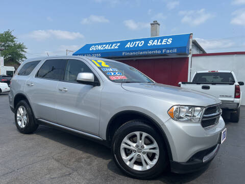 2012 Dodge Durango for sale at Gonzalez Auto Sales in Joliet IL